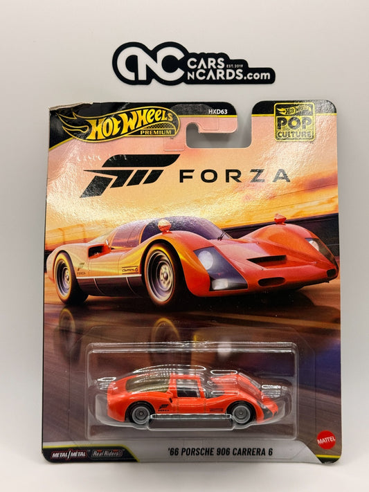 2026 Hot Wheels Premium Pop Culture '66 Porsche 906 Carrera 6 Forza Card Damage