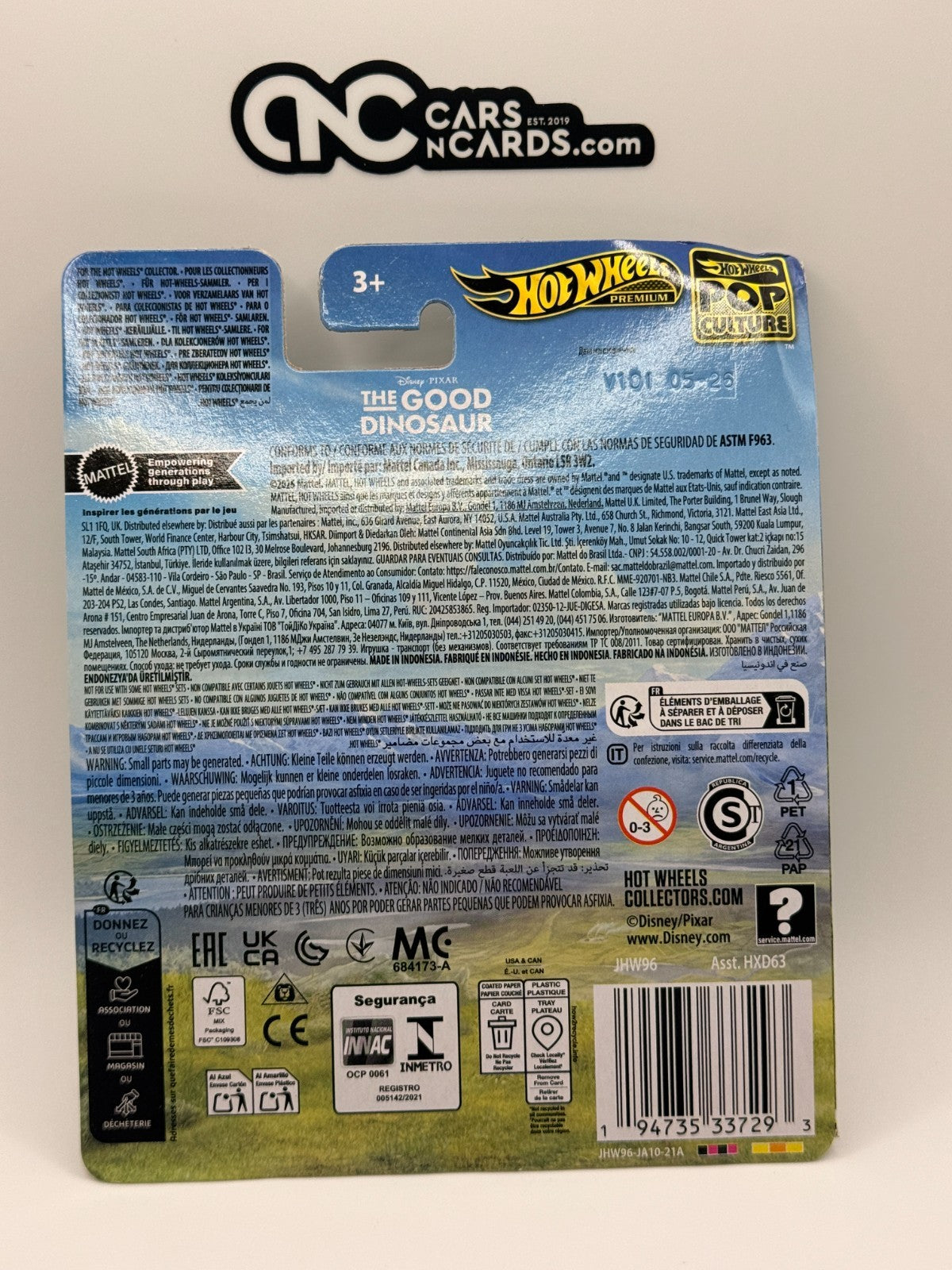 2026 Hot Wheels Premium Disney Pixar The Good Dinosaur Pizza Planet Card Damage