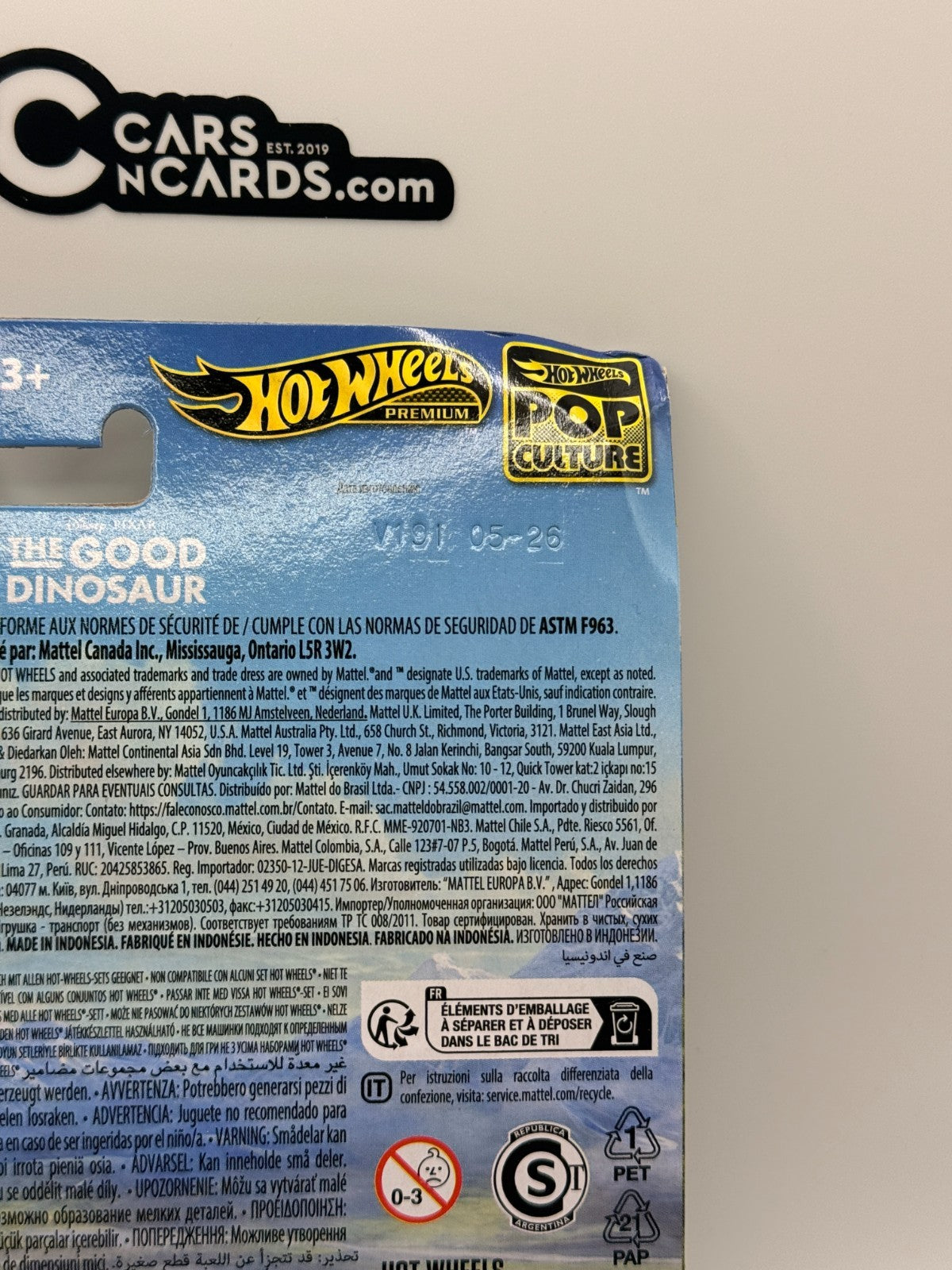 2026 Hot Wheels Premium Disney Pixar The Good Dinosaur Pizza Planet Card Damage