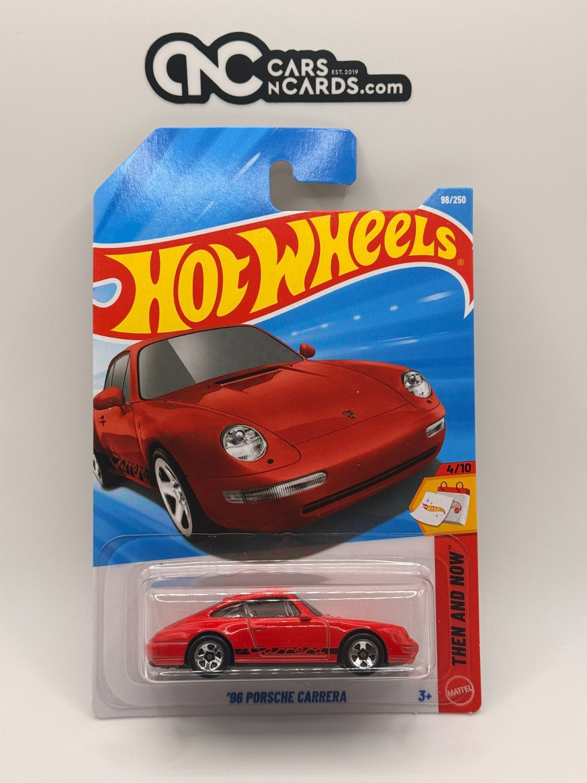 2026 Hot Wheels Then and Now 4/10 '96 Porsche Carrera Red (Soft Corners)