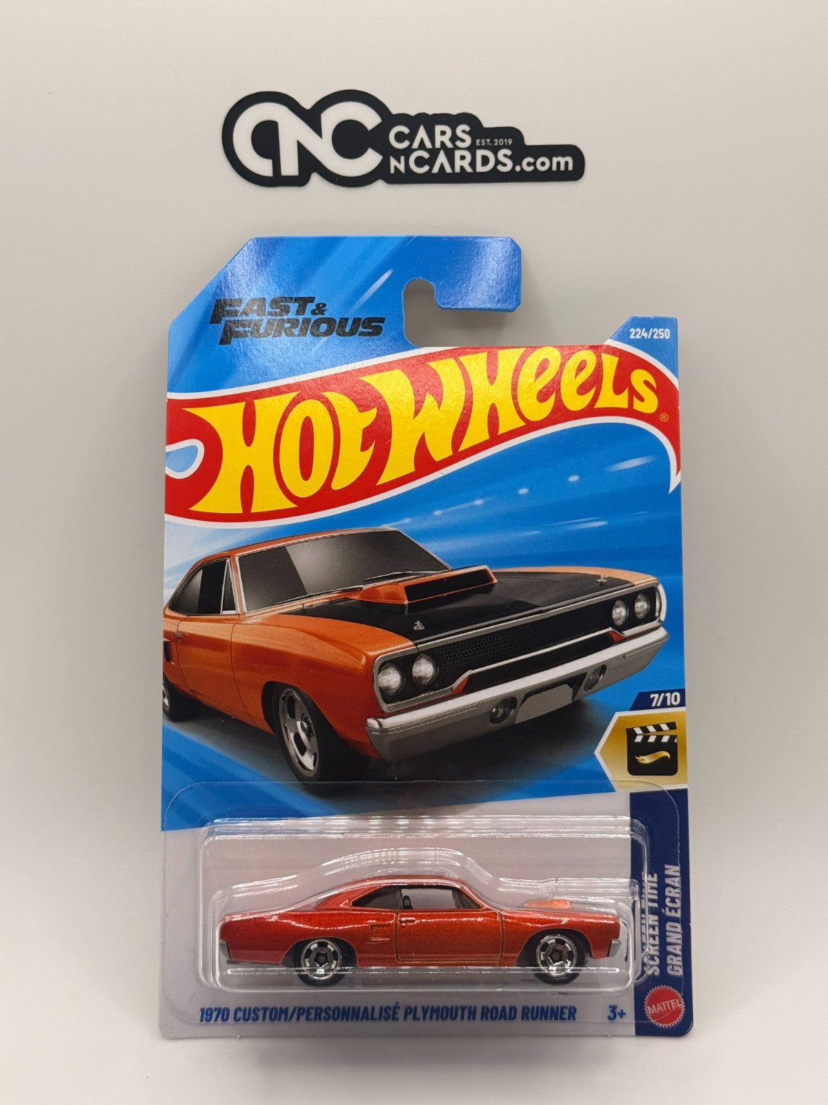 2026 Hot Wheels Screen Time Plymouth Road Runner Fast & Furious (Soft Corners)