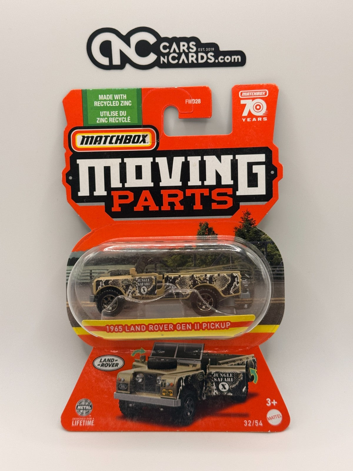 Matchbox Moving Parts 1965 Land Rover Gen II Pickup Camo