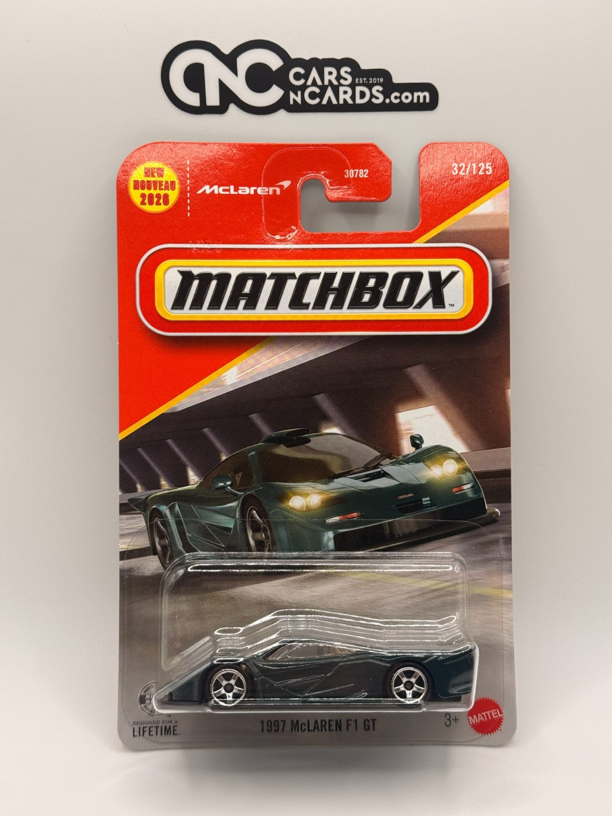 2026 Matchbox 32/125 1997 McLaren F1 GT Green