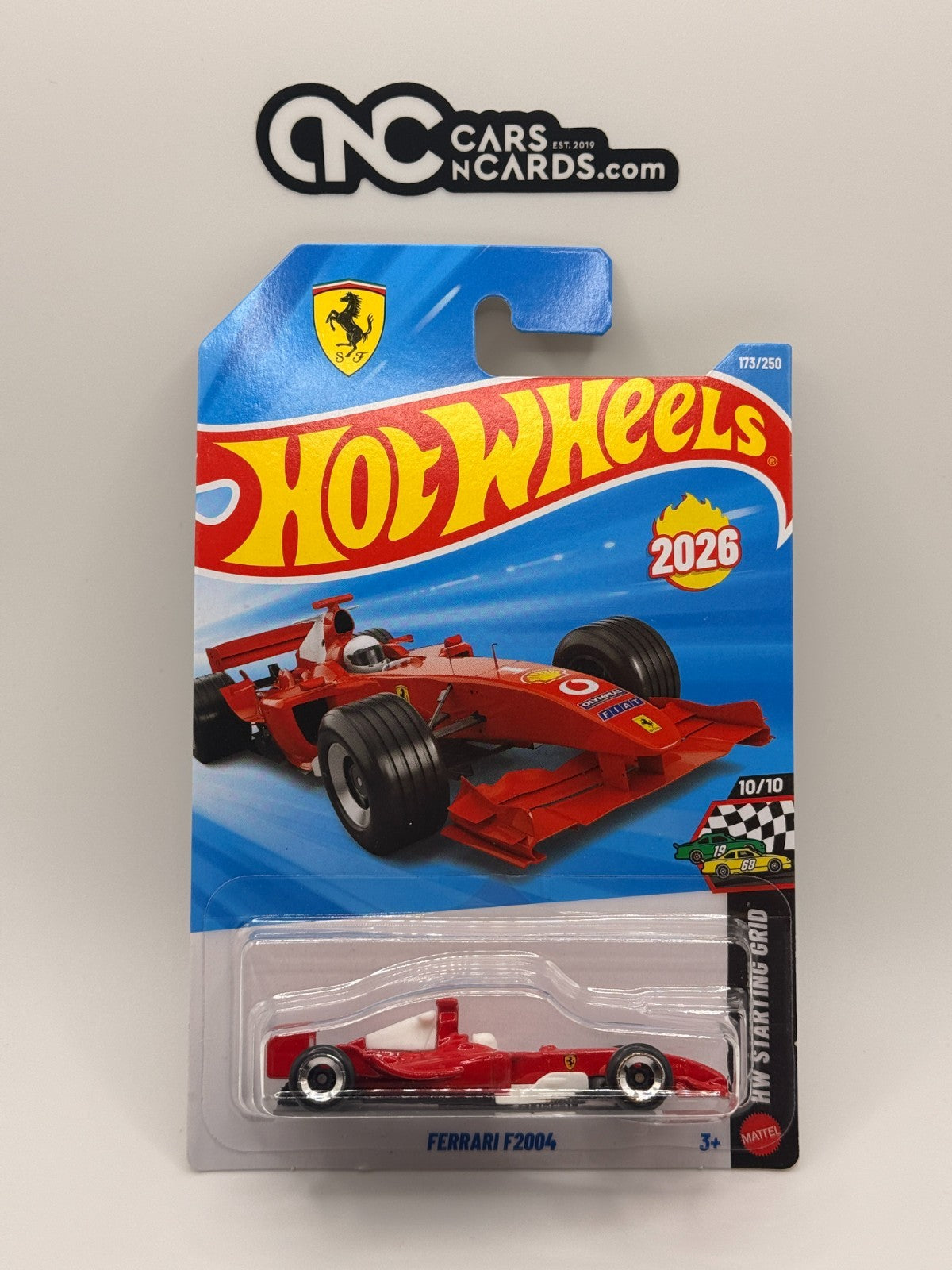 2026 Hot Wheels HW Starting Grid 10/10 Ferrari F2004 (Soft Corners)