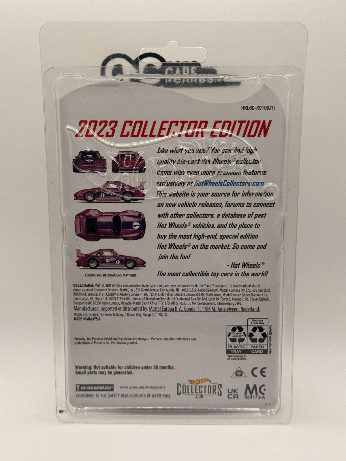 2023 Hot Wheels Mail In Collector Edition Porsche 993 GT2 With Protector