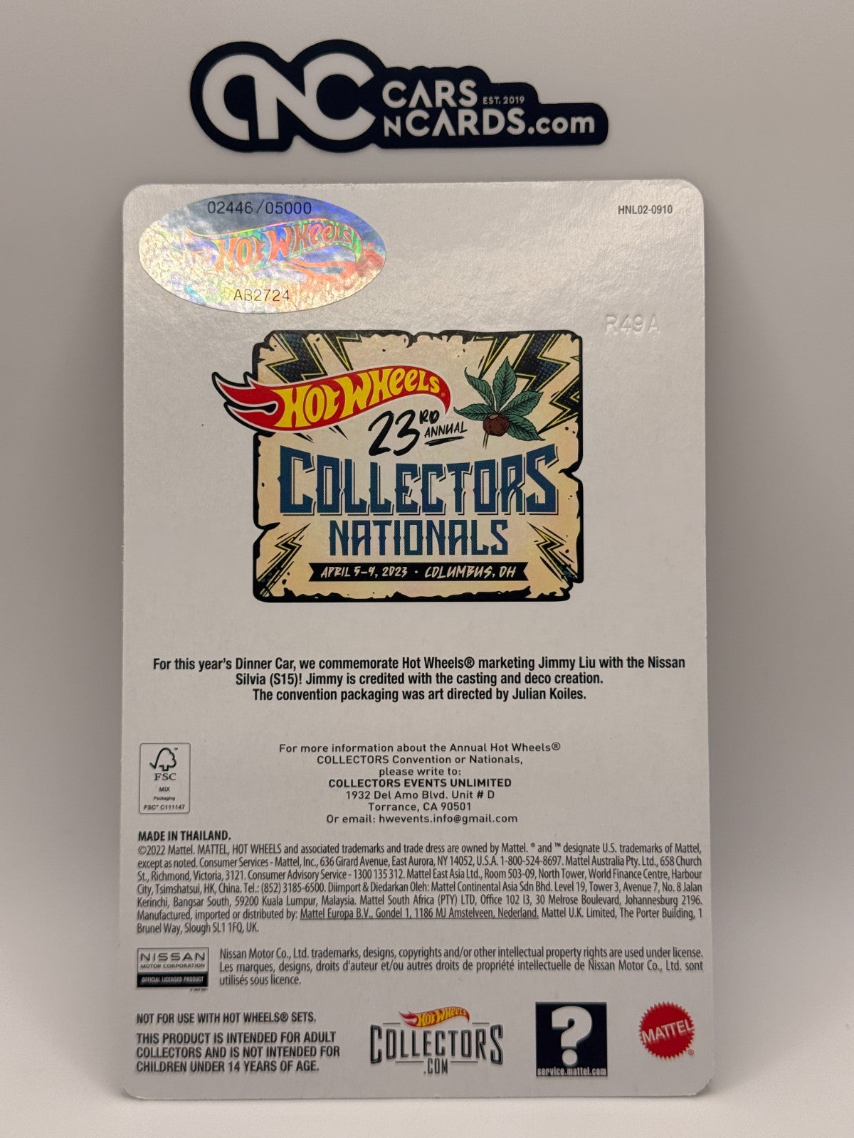 2023 Hot Wheels 23th Collectors Nationals Nissan Silvia (S15) Camo