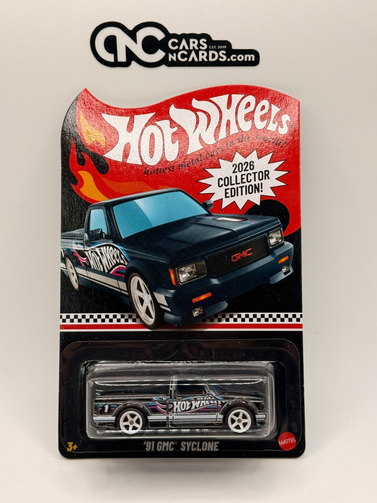 2026 Hot Wheels Collector Edition '91 GMC Syclone Black Mail-In JKD40-NK910