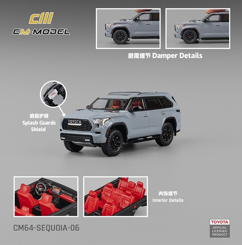 CM MODEL 1:64 Toyota Sequoia Gray CM64-SEQUOIA-06
