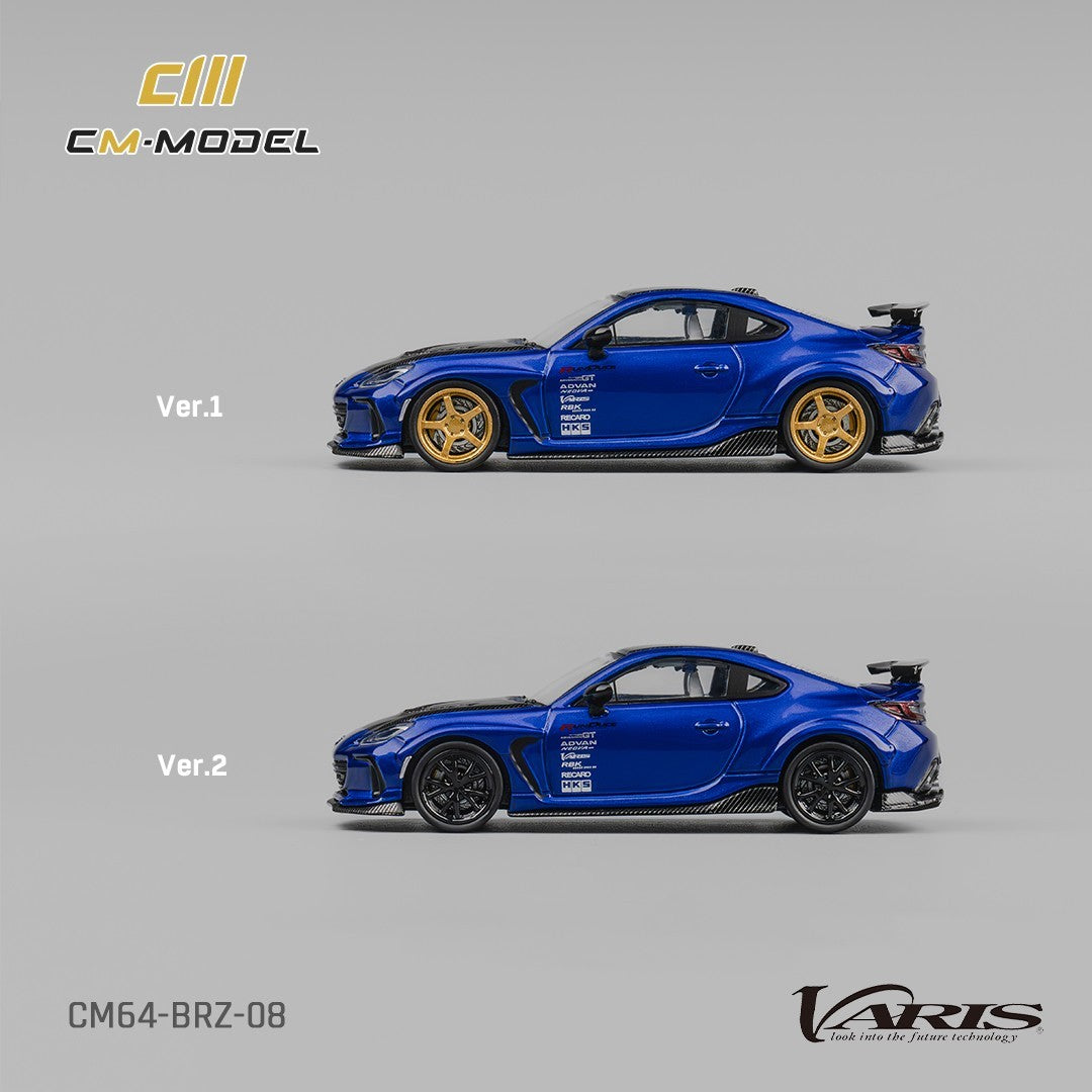 CM MODEL 1:64 Subaru BRZ Varis Widebody Blue CM64-BRZ-08