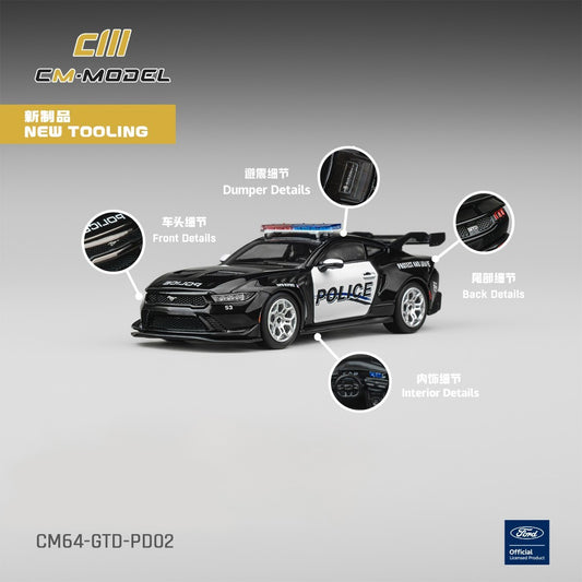 CM MODEL 1:64 Ford GTD Police Car CM64-GTD-PD02