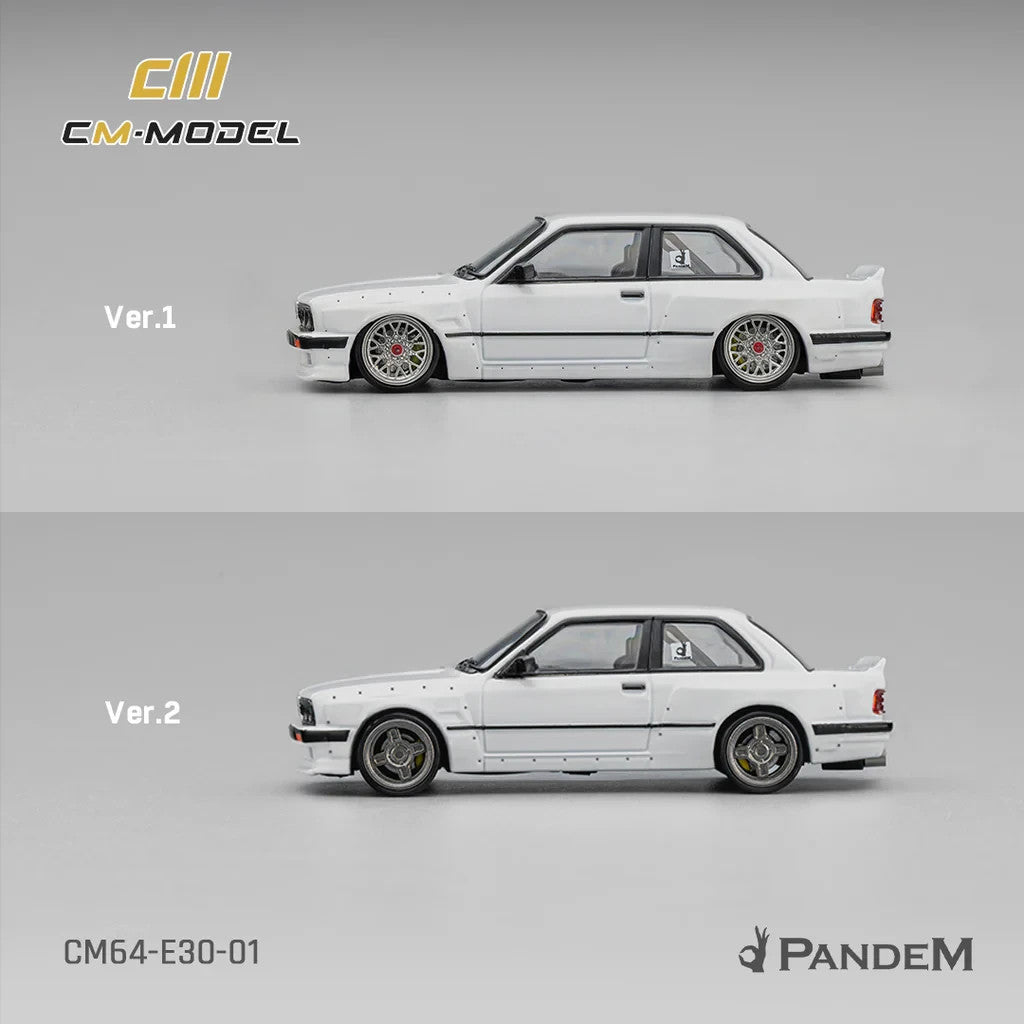 CM MODEL 1:64 Pandem M3 E30 Pearl White CM64-E30-01