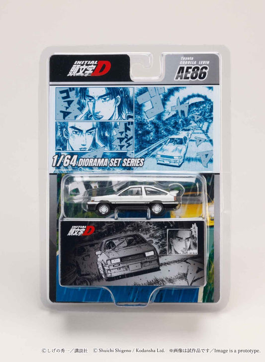 HOBBY JAPAN JDM64 1:64 Toyota COROLLA LEVIN (AE86)/ INITIAL D Wataru Akiyama VS