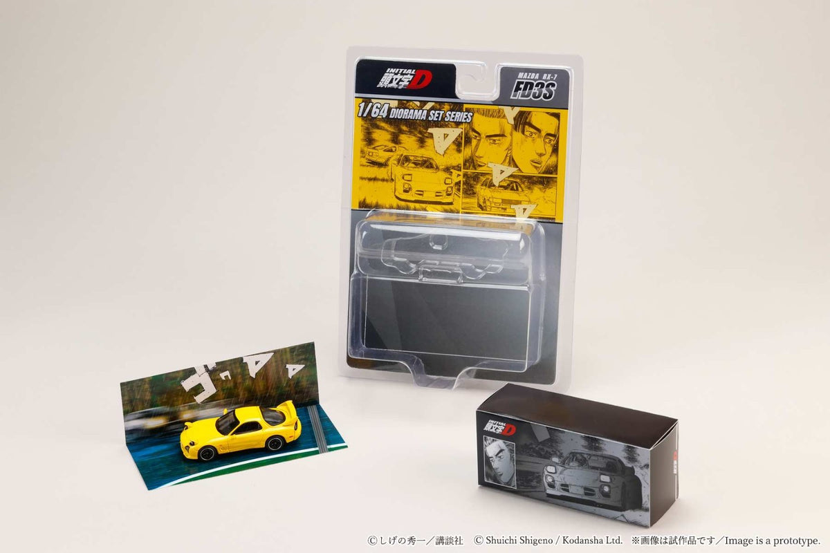 HOBBY JAPAN JDM64 1:64 MAZDA RX-7 (FD3S) Project D/ INITIAL D Keisuke Takahashi