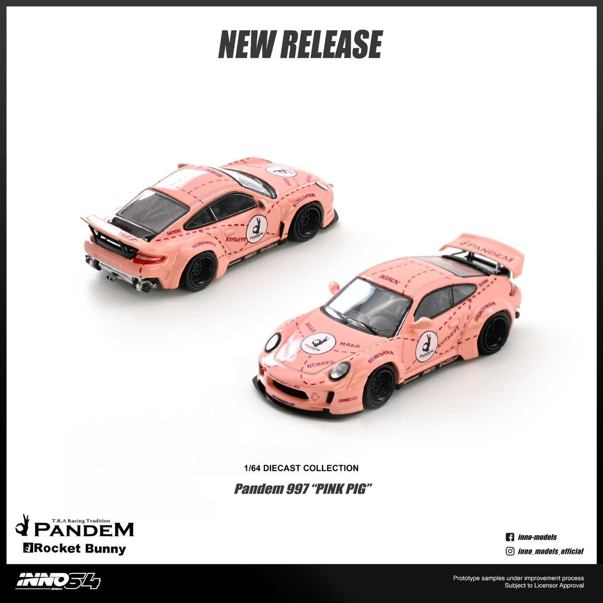 INNO64 1:64 PANDEM 997 "PINK PIG" IN64-997P-PPIG