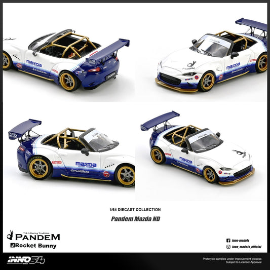 INNO64 1:64 Mazda MX-5 (ND) Miata "PANDEM ROCKET BUNNY" V1.0 IN64-MX5P-ND-01