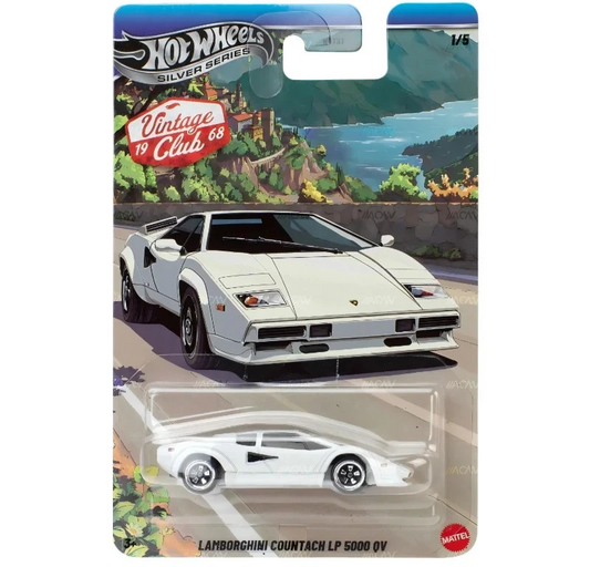 2026 Hot Wheels Silver Series HW VINTAGE LAMBORGHINI COUNTACH LP 5000 QV JKY20