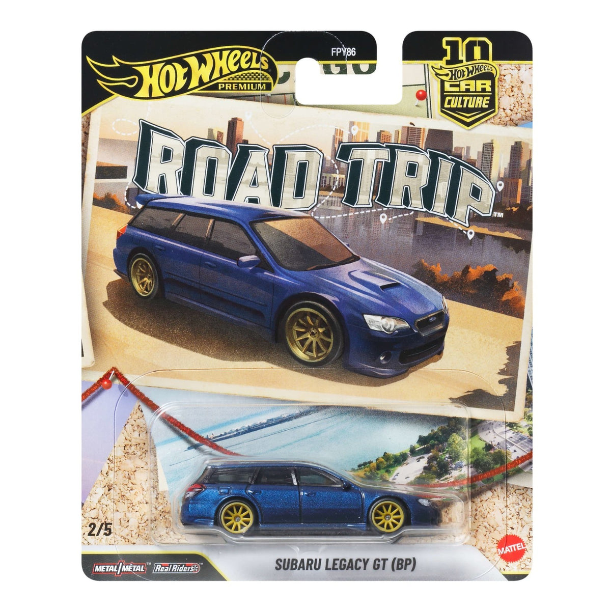 2026 Hot Wheels Premium Car Culture Road Trip Subaru Legacy GT (BP) JKF07 Blue