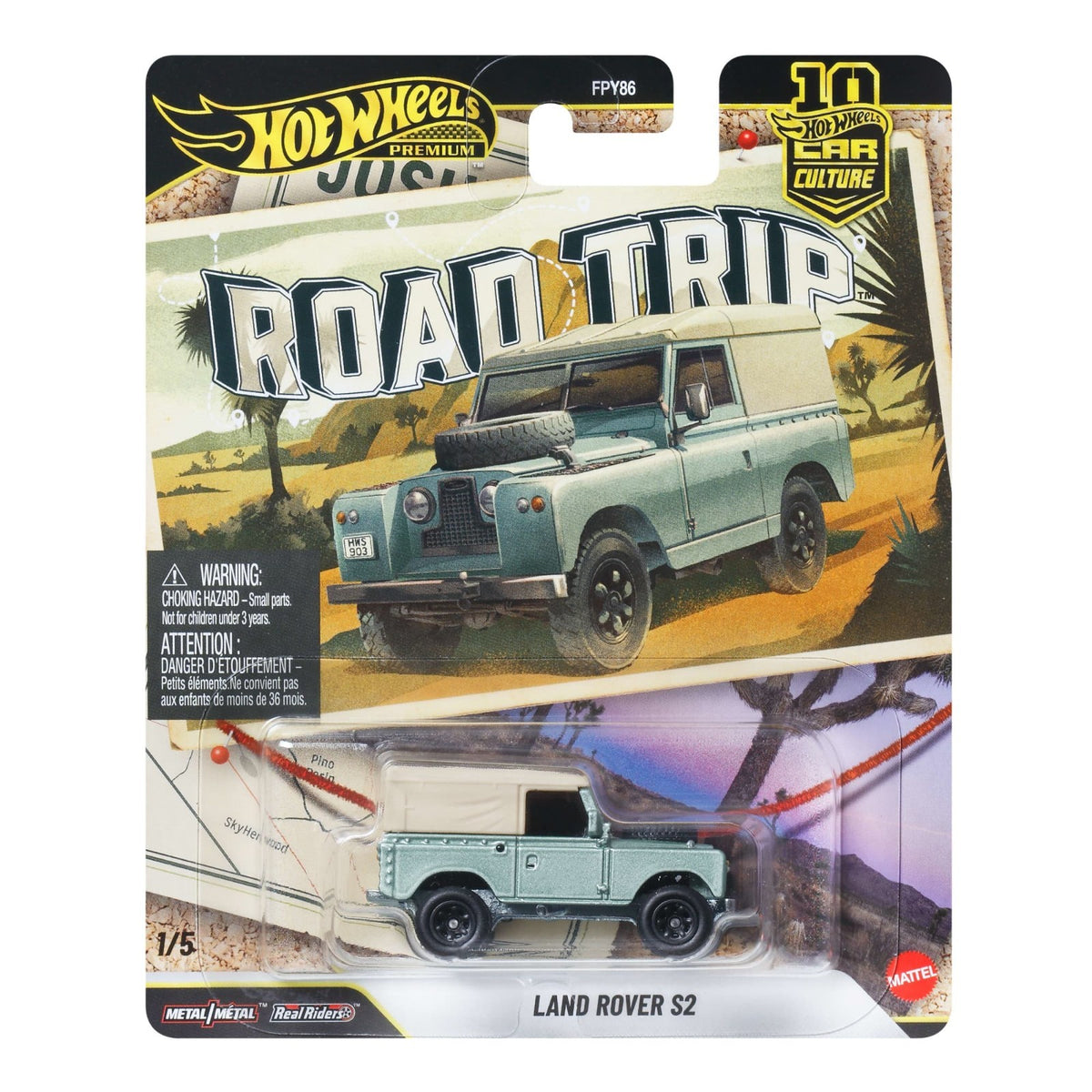2026 Hot Wheels Premium Car Culture Road Trip Land Rover S2 JKF06
