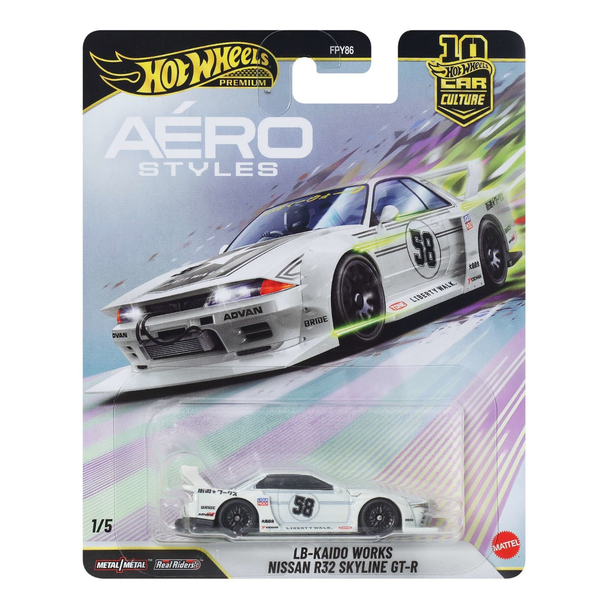 2026 Hot Wheels Premium Car Culture LB-Kaido Works Nissan R32 Skyline GT-R JKF05