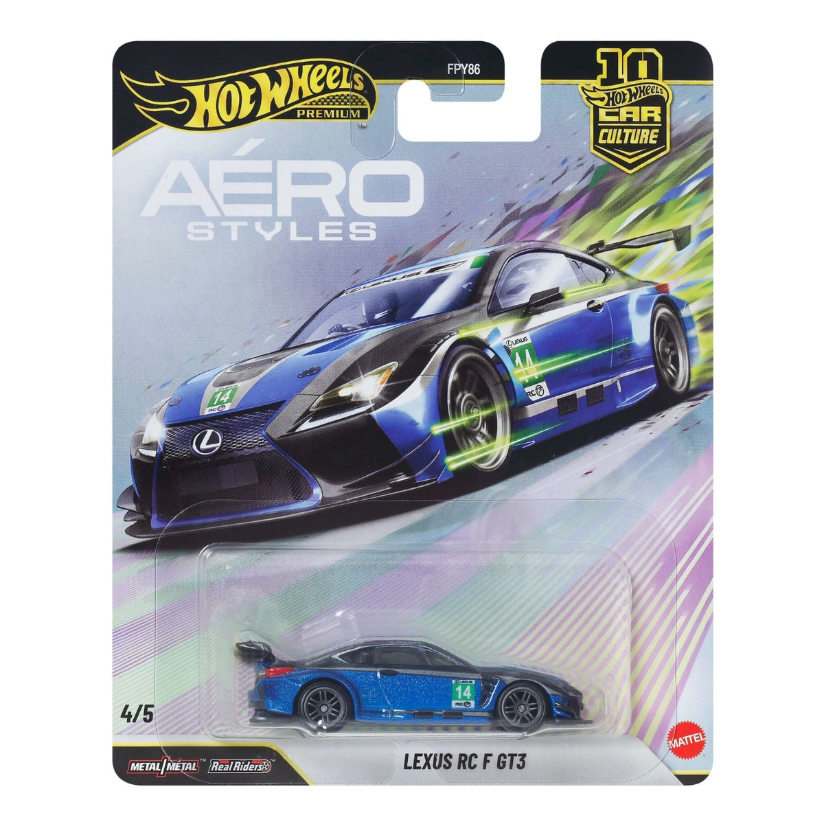 2026 Hot Wheels Premium Car Culture 4/5 Aero Styles Lexus RC F GT3 JKF35