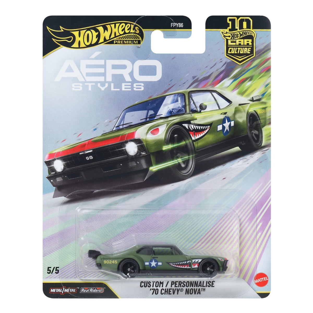2026 Hot Wheels Premium Car Culture 5/5 Custom '70 Chevy Nova JKF37