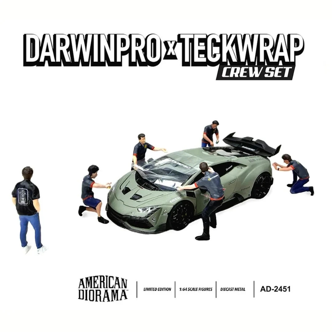 American Diorama 1:64- DarwinPro x Teckwrap Crew AD-2451MJ *CAR NOT INCLUDED*