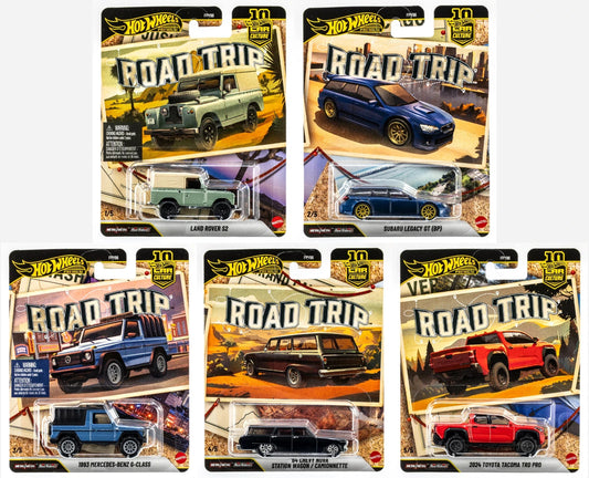 2026 Hot Wheels Premium Car Culture 10th Anniversary Road Trip Full Set