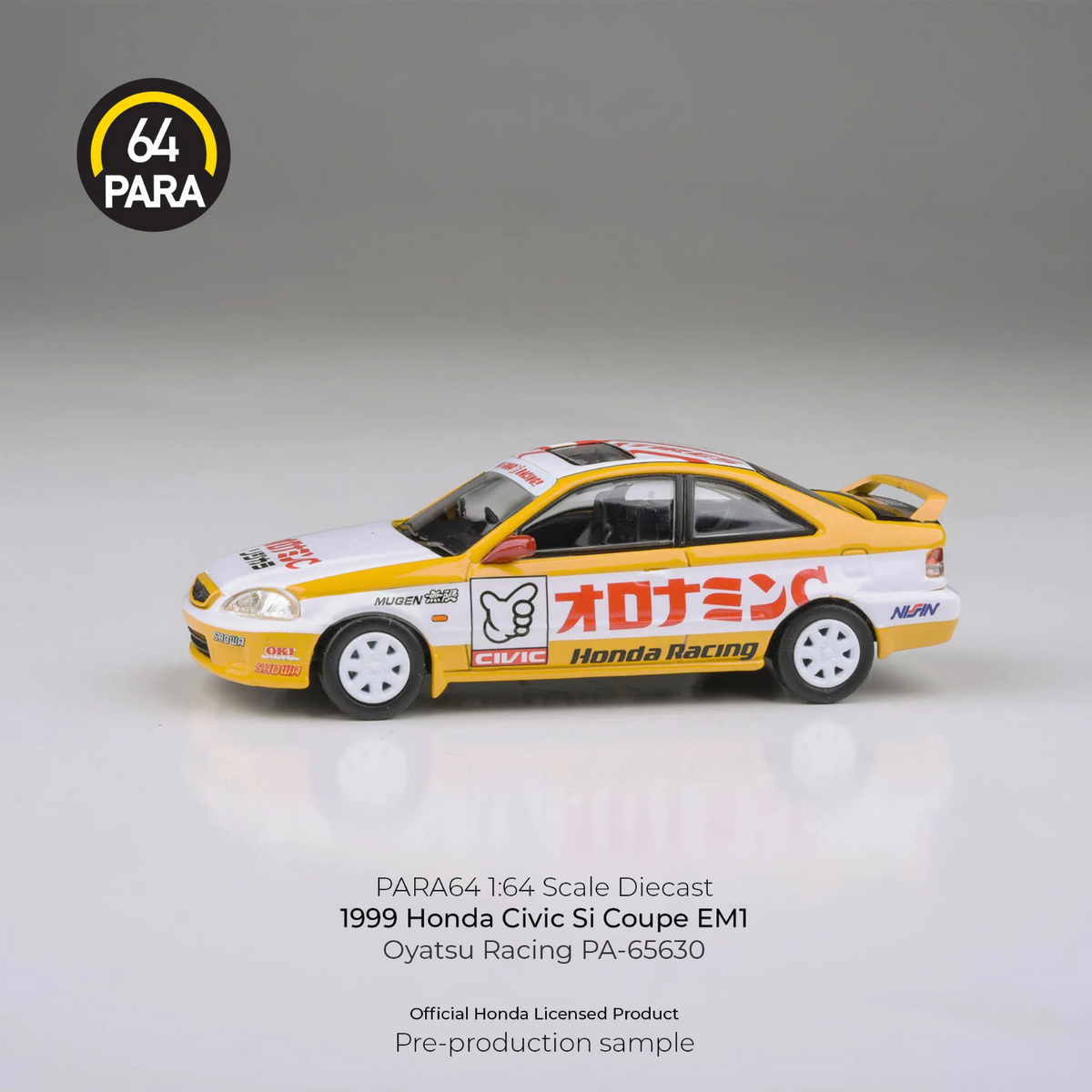 PARA64 1:64 1999 Honda Civic EM1 Oyatsu Racing PA-65630