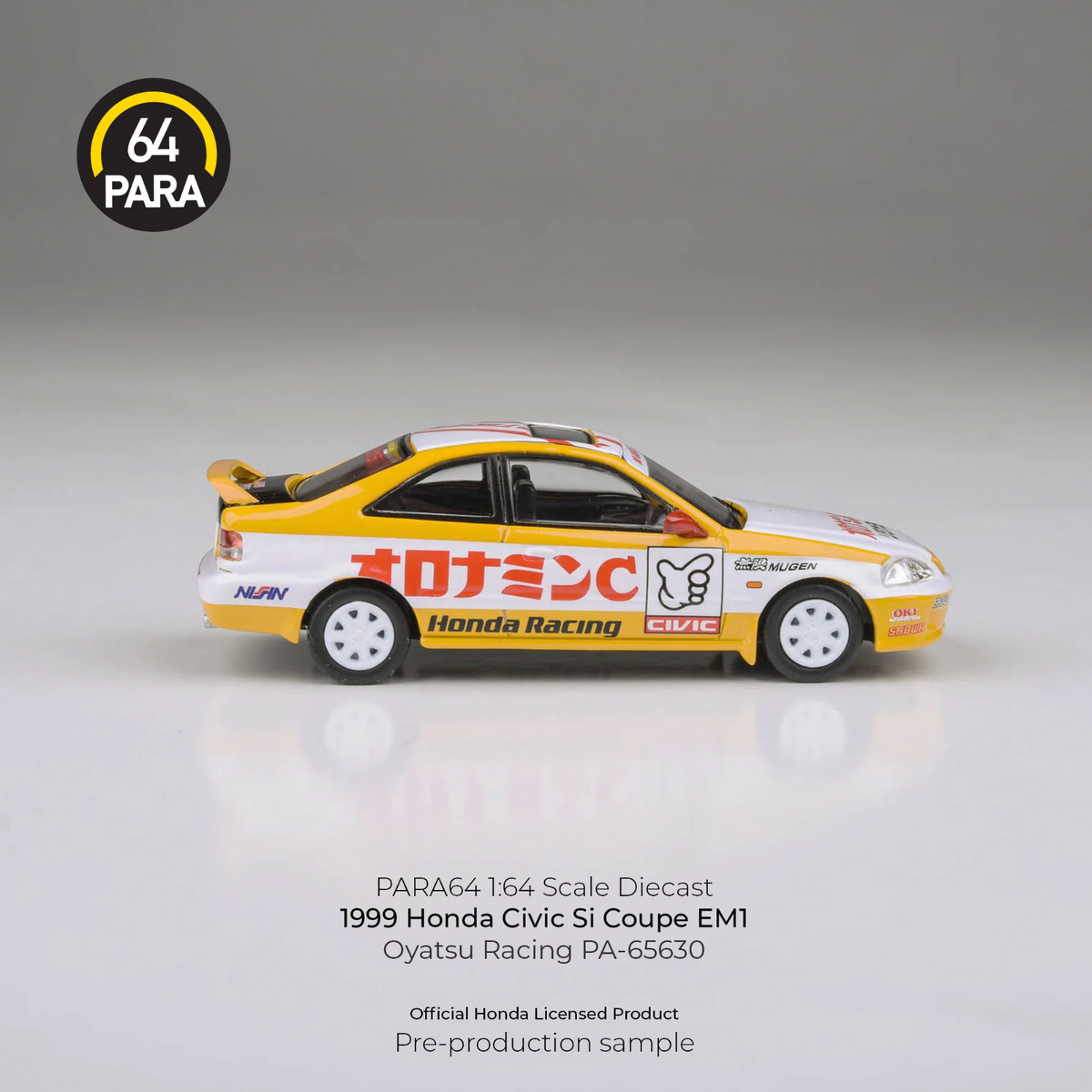 PARA64 1:64 1999 Honda Civic EM1 Oyatsu Racing PA-65630