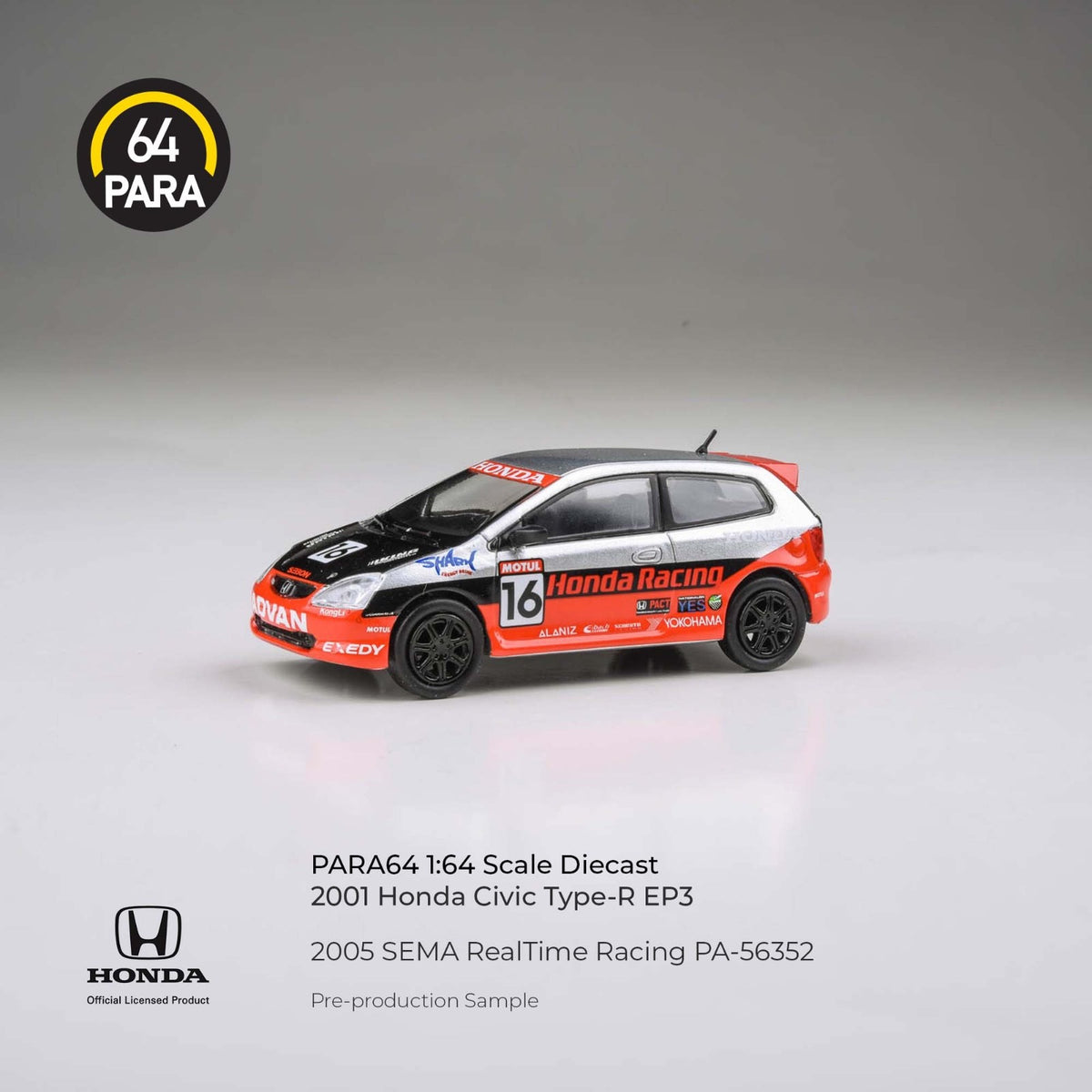 PARA64 1:64 Honda Civic 2005 SEMA Realtime Racing PA-56352