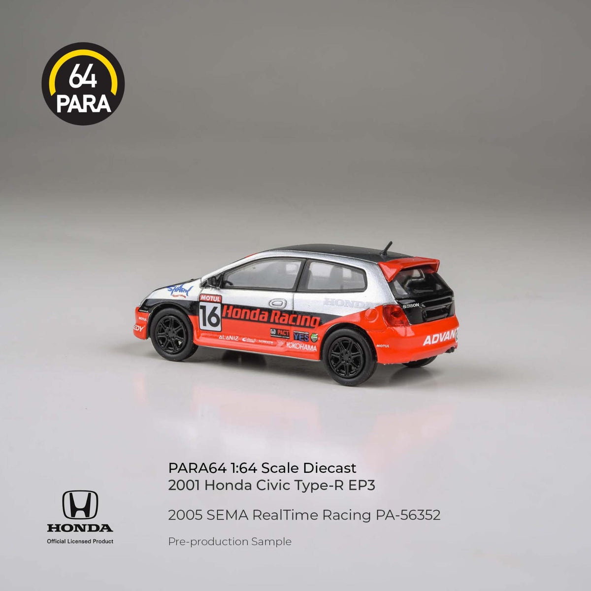 PARA64 1:64 Honda Civic 2005 SEMA Realtime Racing PA-56352