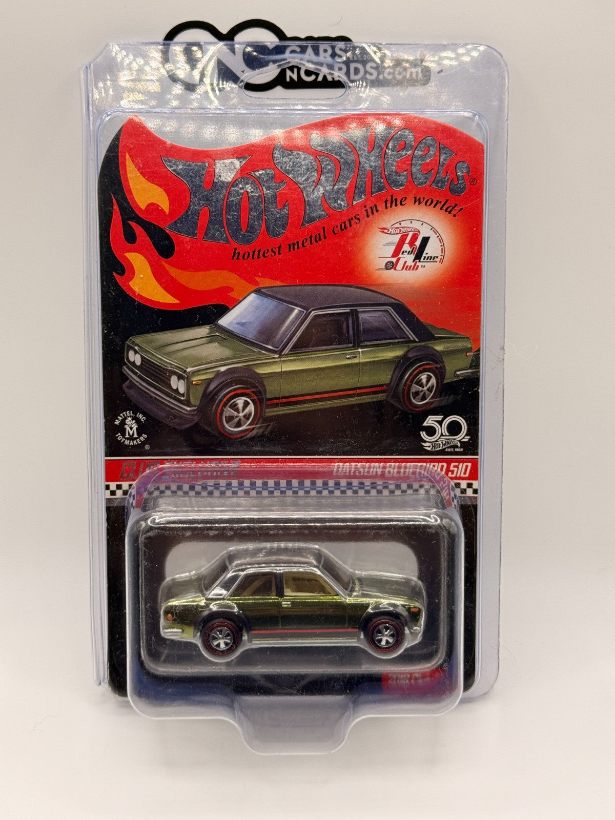 2018 Hot Wheels RLC Datsun Bluebird 510 Green 7087/17500 With Protector