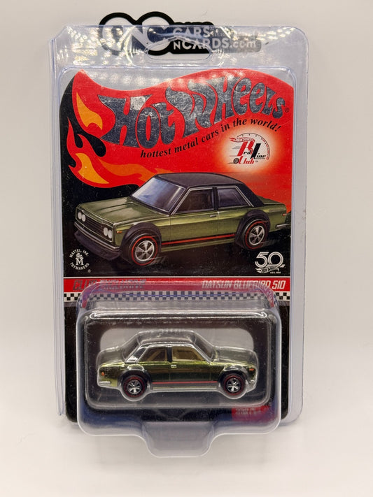 2018 Hot Wheels RLC Datsun Bluebird 510 Green 7087/17500 With Protector