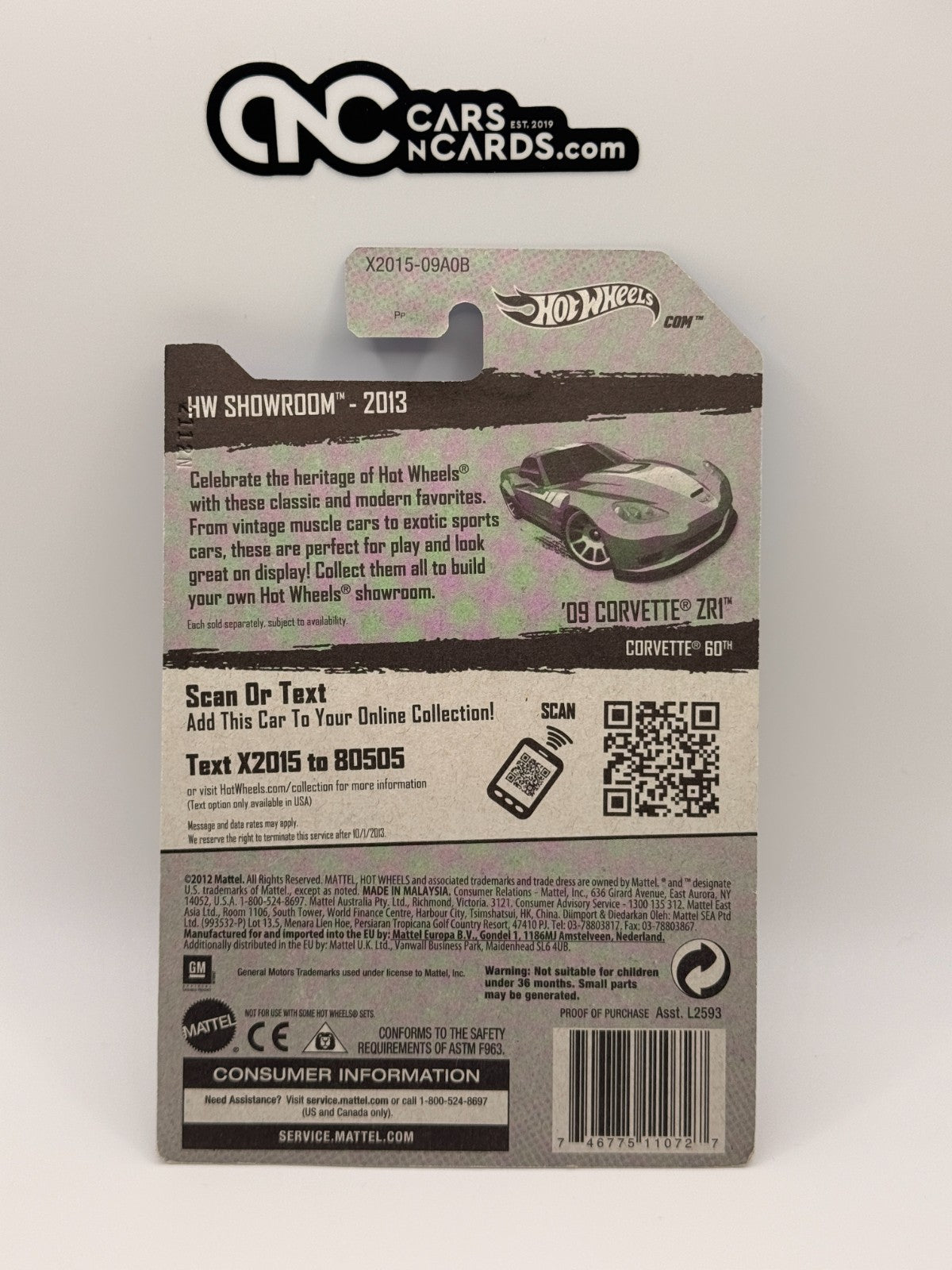 2013 Hot Wheels HW Showroom '09 Chevrolet Corvette ZR1 Super Treasure Hunt