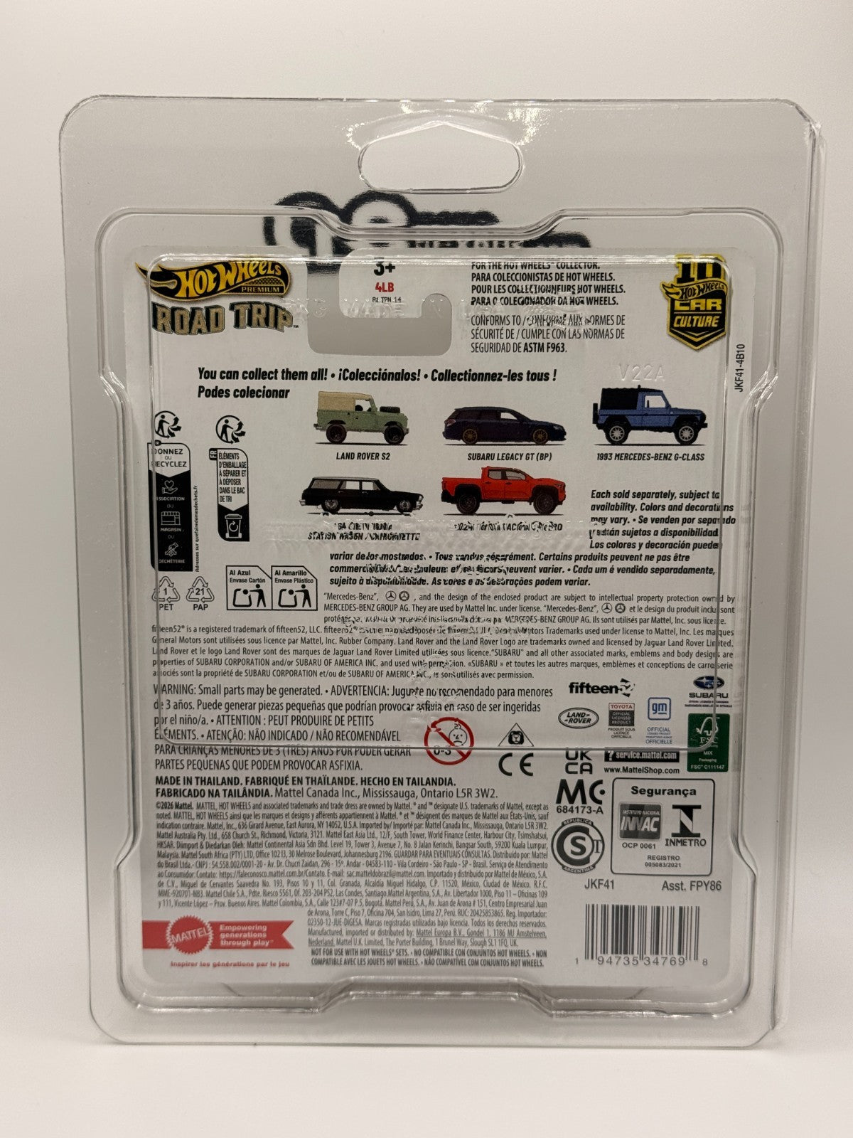 2026 Hot Wheels Premium Car Culture Road Trip Toyota 4Runner Chase W/Protector