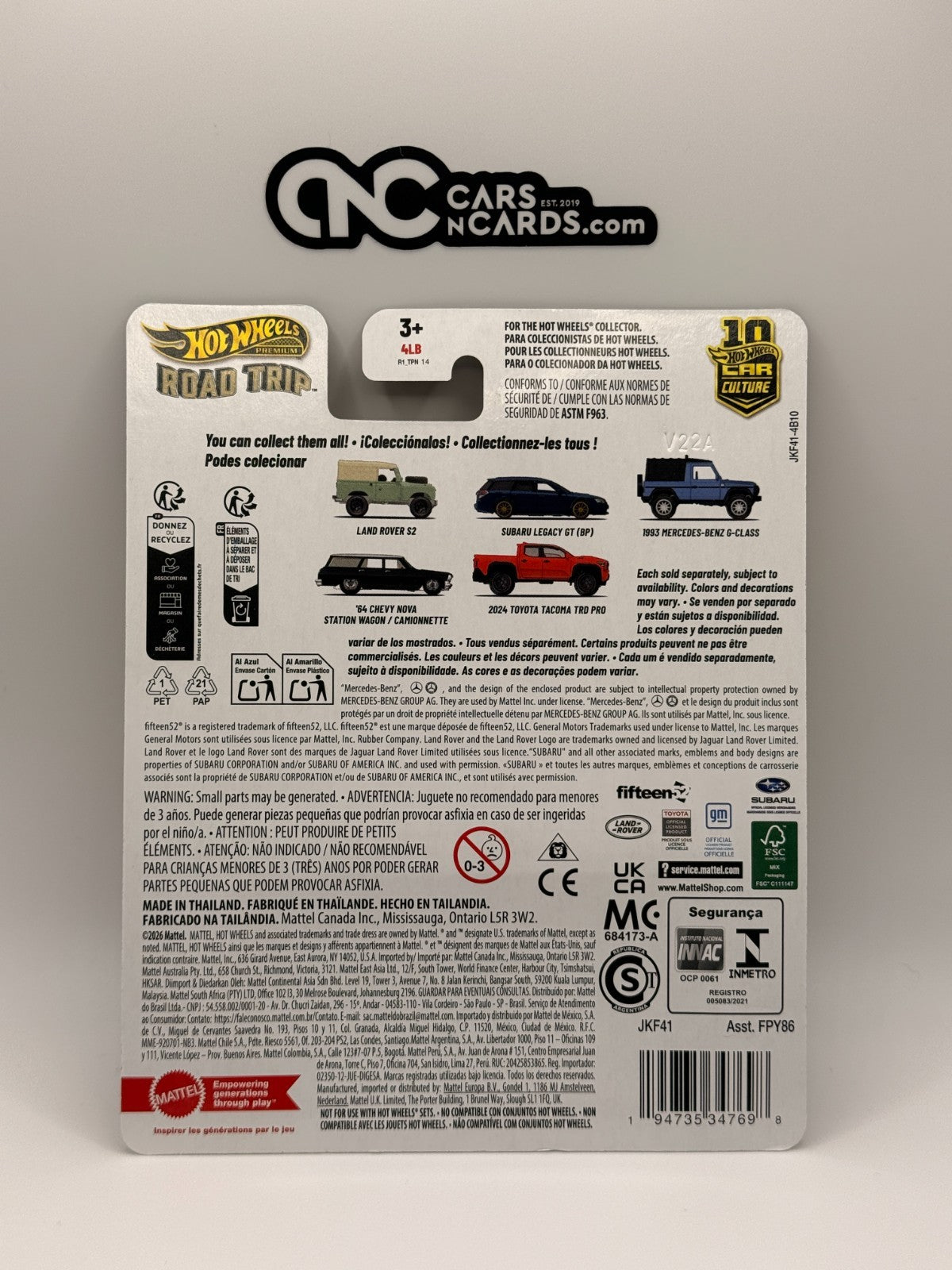 2026 Hot Wheels Premium Car Culture Road Trip Toyota 4Runner Chase W/Protector