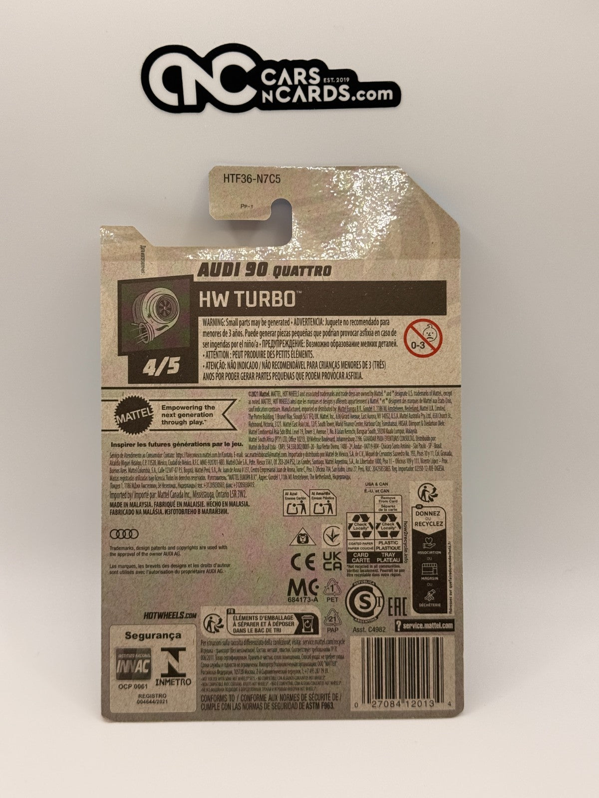 2024 Hot Wheels HW Turbo 4/5 Audi 90 Quattro Super Treasure Hunt