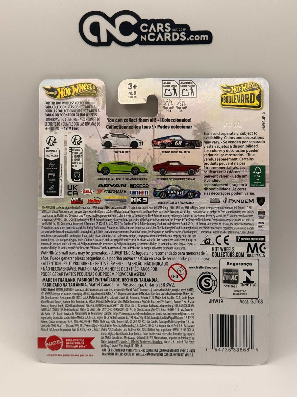 2026 Hot Wheels Premium Boulevard #146 Toyota GR Yaris White