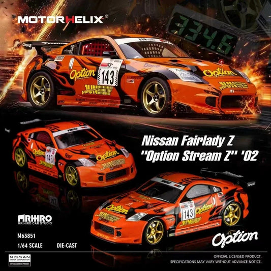 MOTORHELIX × Mr.Hiro × Option 1:64 Nissan Fairlady Z "Option Stream Z" 02 (Z33)