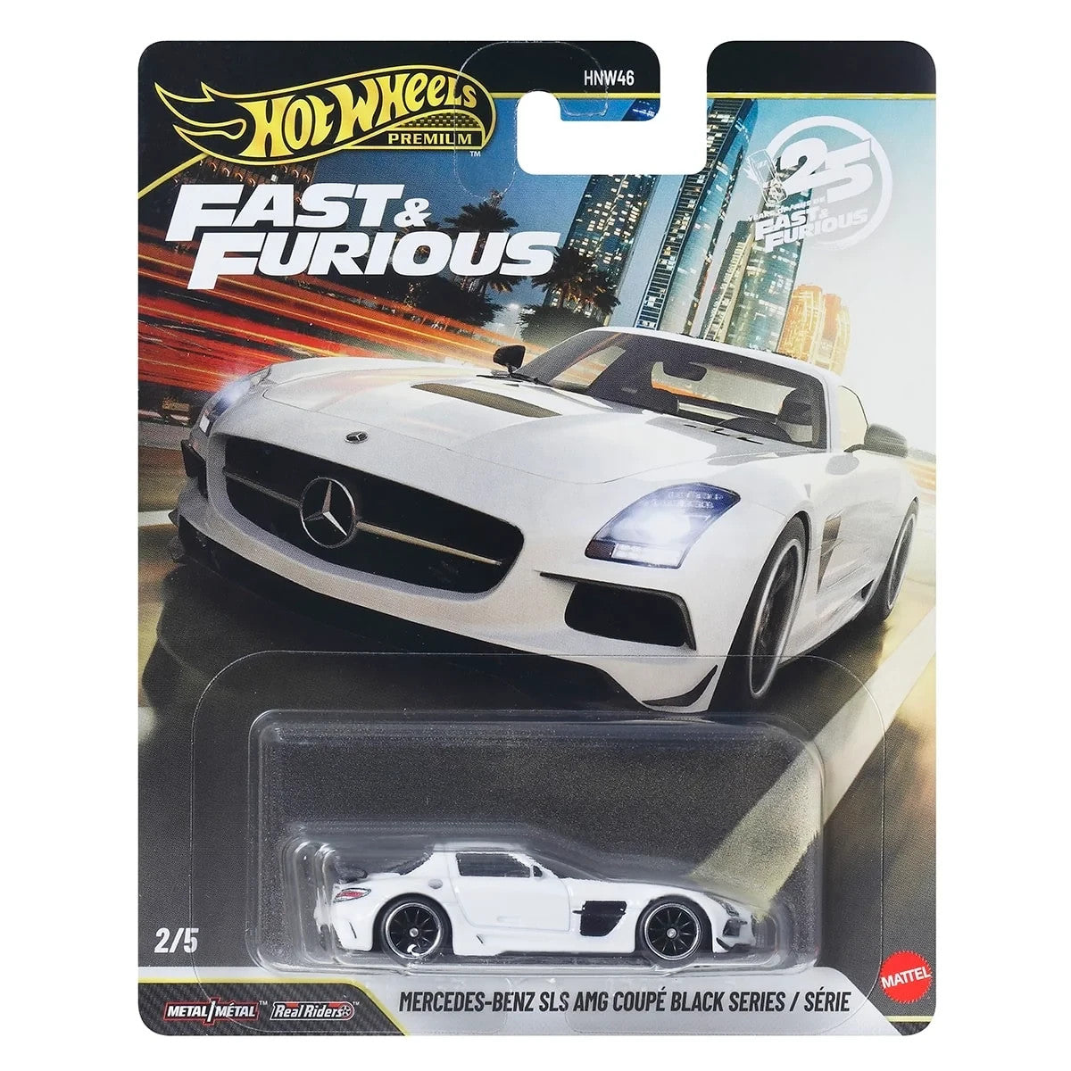2026 Hot Wheels Fast & Furious 25th Anniversary 2/5 Mercedes-Benz SLS AMG Coupe