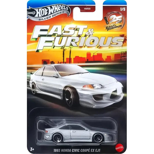 2026 Hot Wheels Silver Series Fast & Furious 25th Anniversary Honda Civic EX EJ1