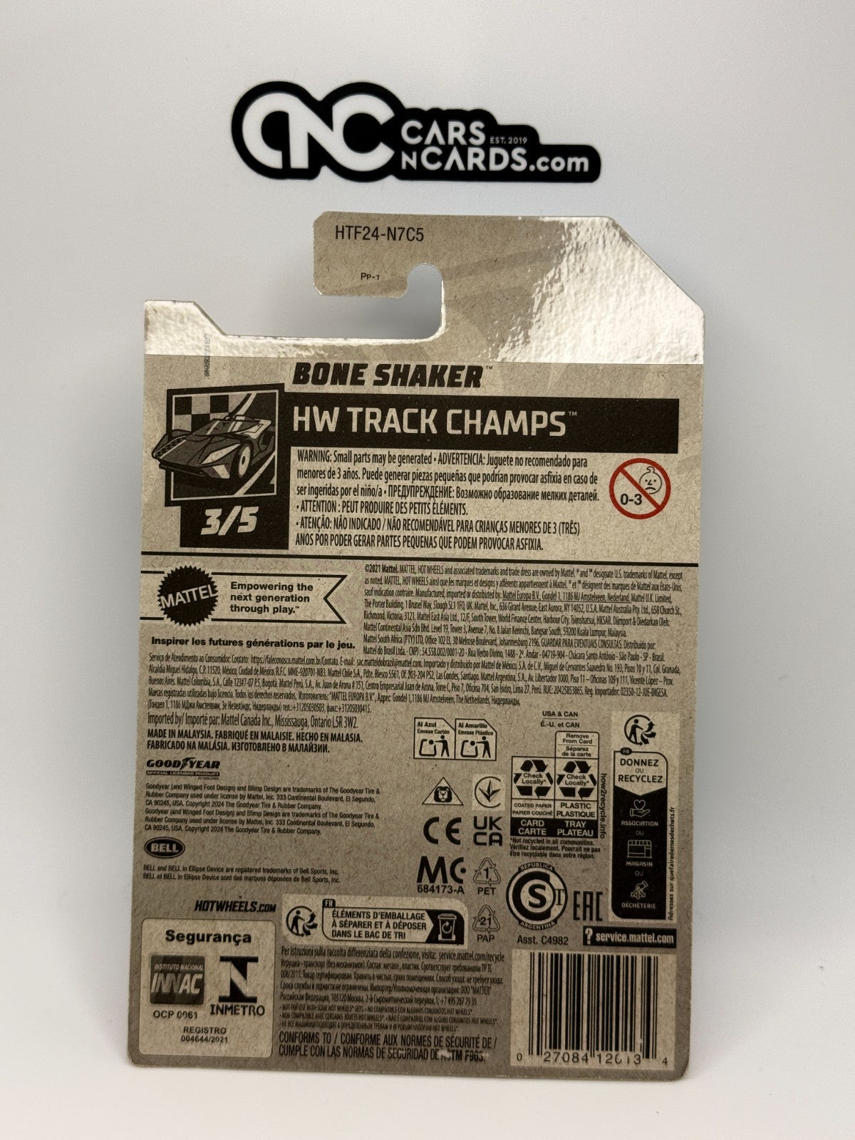 2024 Hot Wheels HW Track Champs 3/5 Bone Shaker Treasure Hunt (Soft Corners)
