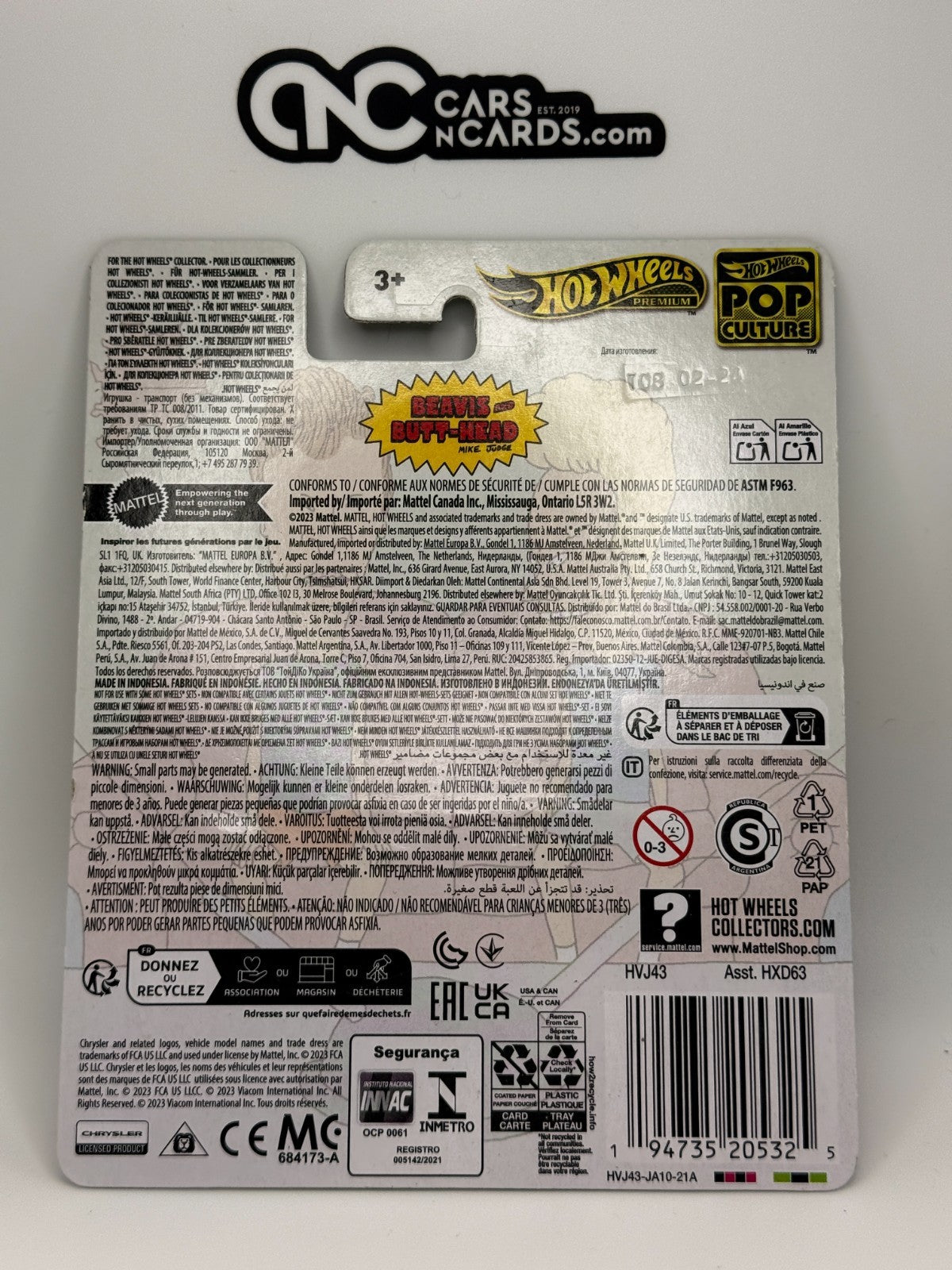 2024 Hot Wheels Premium Pop Culture '77 Packin' Pacer MTV Beavis and Butt-Head