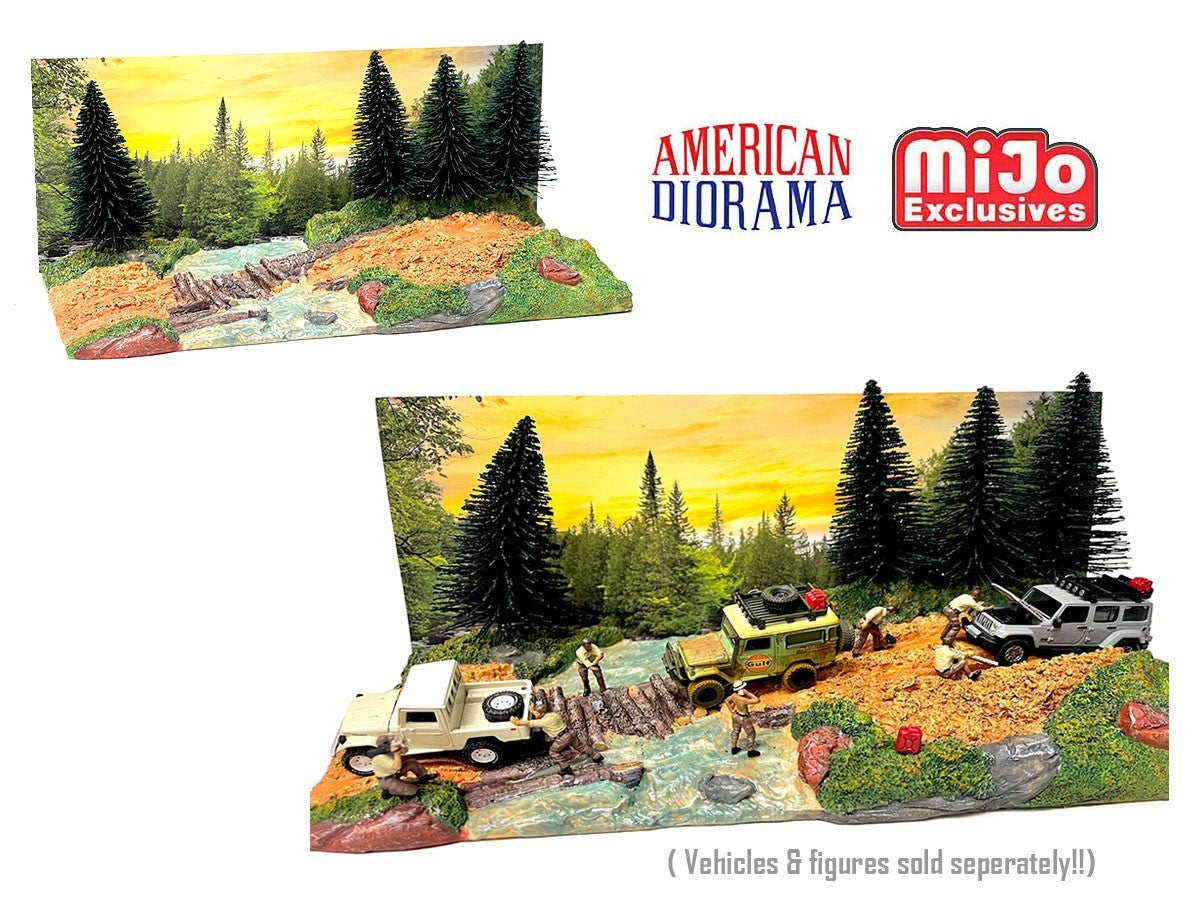 American Diorama 1:64 Mijo Exclusives Overland Off Road Diorama ( 12.5″ L x 5.25