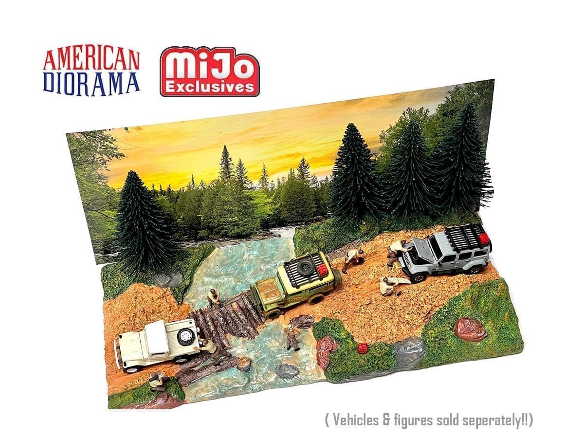 American Diorama 1:64 Mijo Exclusives Overland Off Road Diorama ( 12.5″ L x 5.25