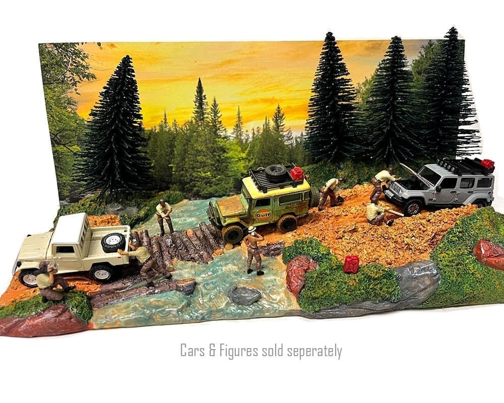 American Diorama 1:64 Mijo Exclusives Overland Off Road Diorama ( 12.5″ L x 5.25