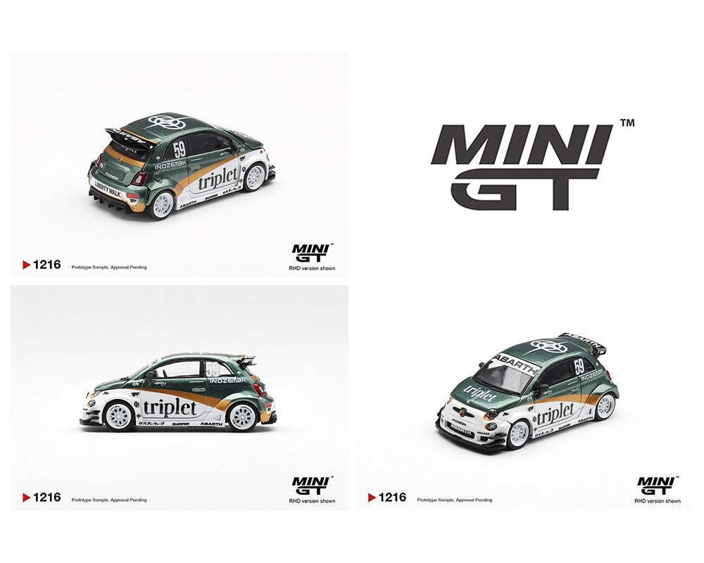 Mini GT 1:64 Abarth 595 LB-WORKS TY Edition (Boxed Version)