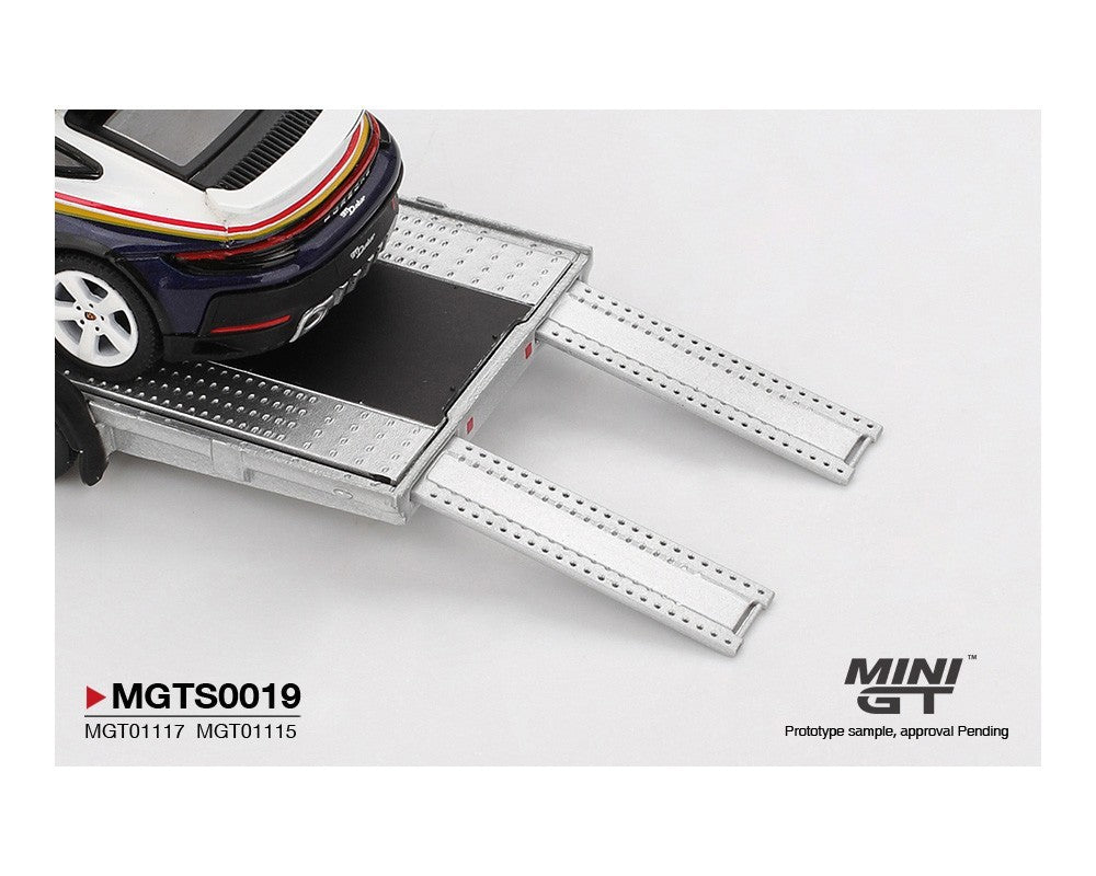 Mini GT 1:64 Porsche 911 Dakar #718 / Volkswagen ID. Buzz Porsche Combo MGTS0019