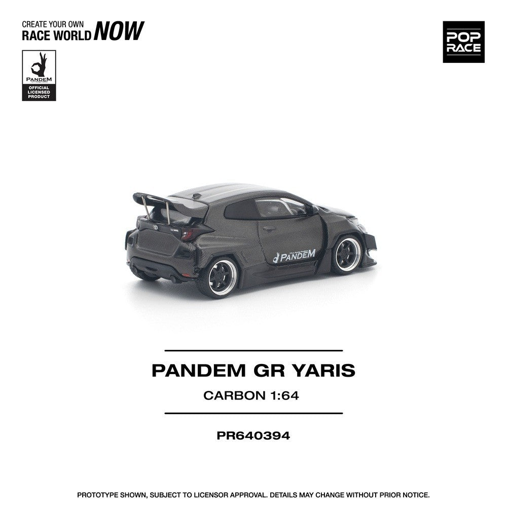 POPRACE 1:64 PANDEM GR YARIS CARBON EDITION PR640394