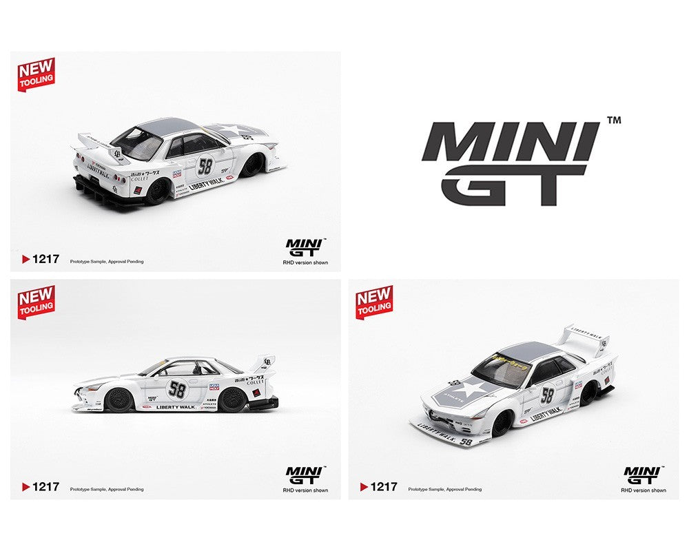 Mini GT 1:64 Nissan GT-R32 LB-Kaido Works TAS 2025 MGT01217-BL